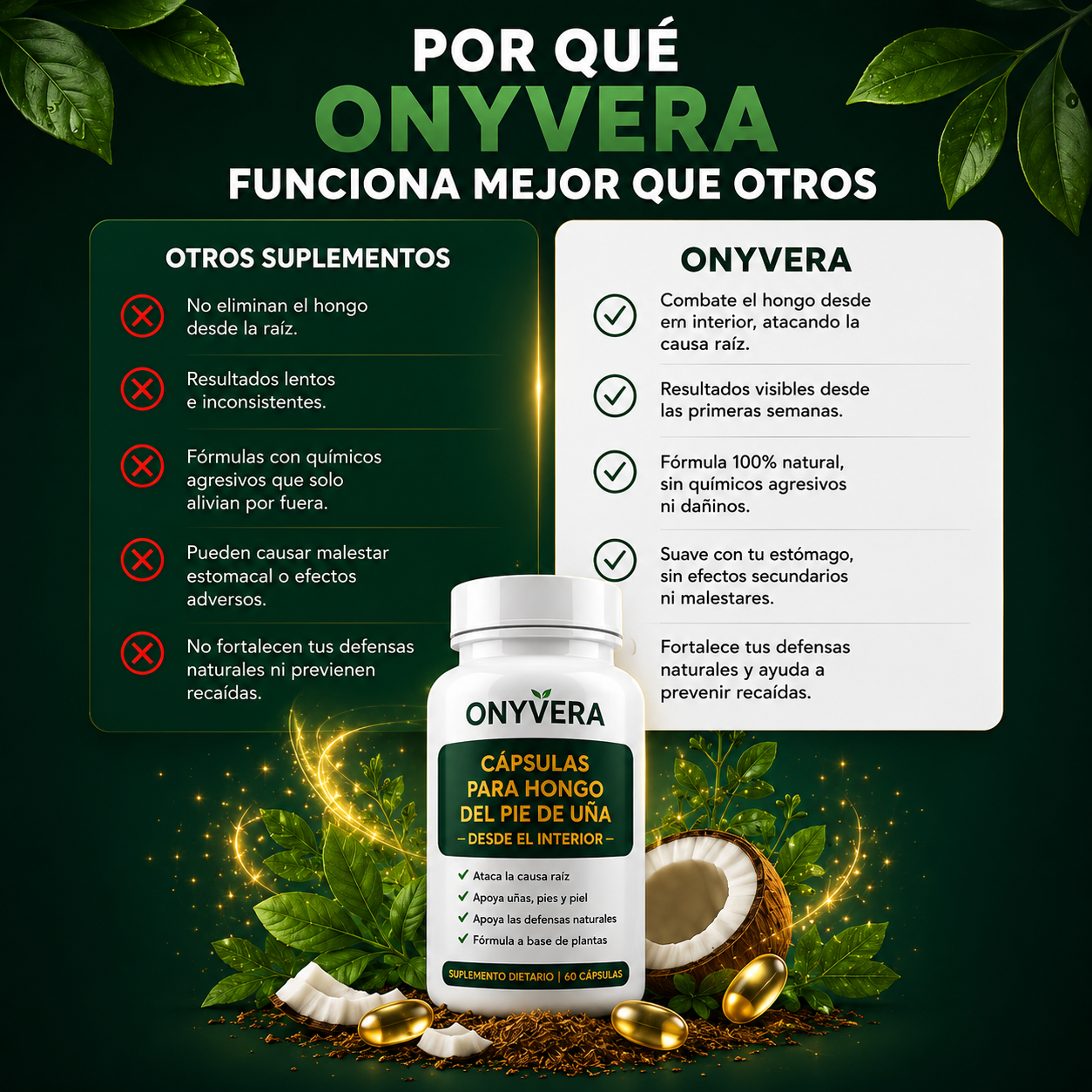 Cápsulas Antifúngicas Onyvera